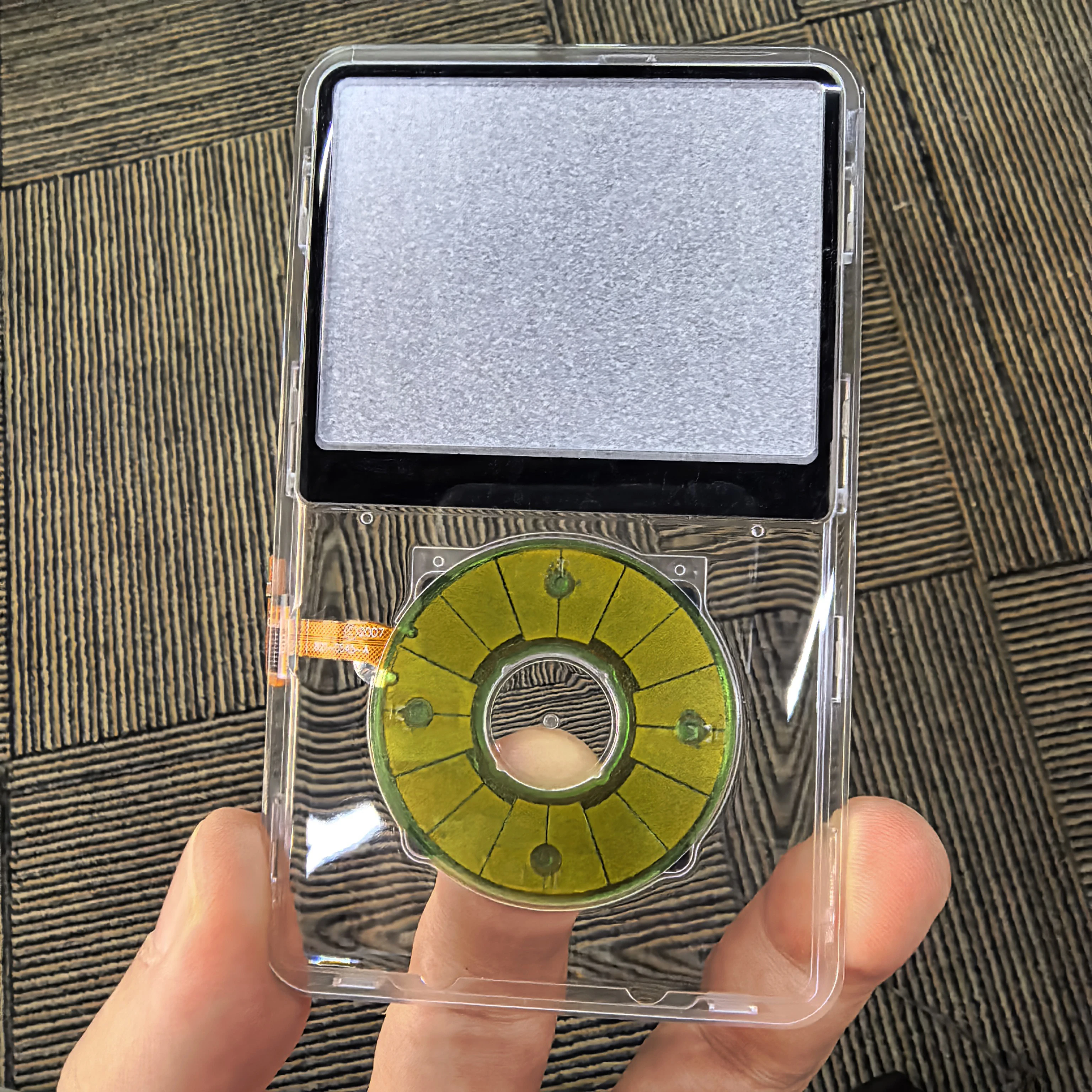 Clear Faceplate Transparent Front Housing Case with Clickwheel Flex Button Kit For iPod Classic 6th 7th Gen 80GB 120GB 160GB image 3