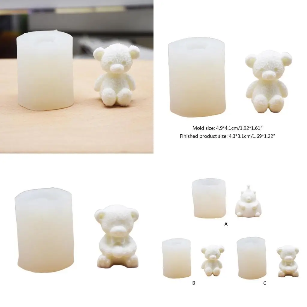 

G6KF Soap Molds Silicone Craft Mold Fondant Soap Chocolate Candy Molds Family DIY