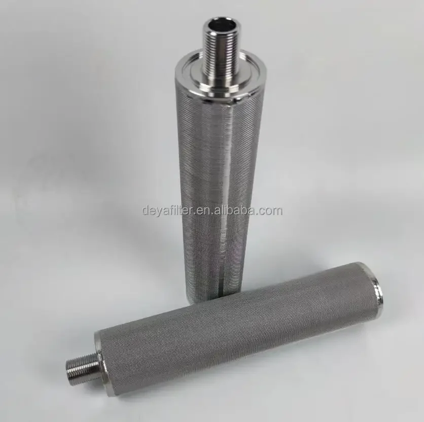 304 stainless steel filter element Filter cartridge for pipe filter Net tube Sanitary Inline Strainer Fit Micron scale