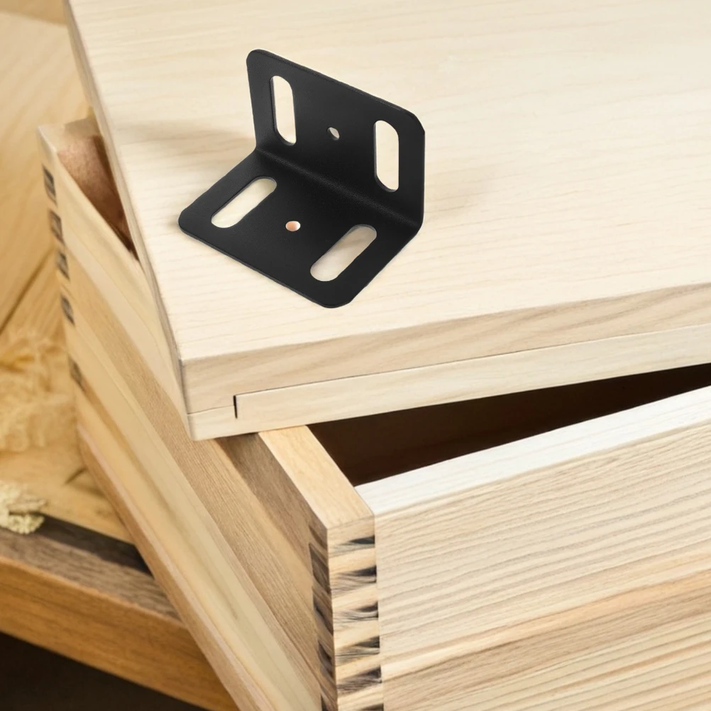 

8 Pcs Corner Code Fixings Shelf Support Brackets Shaped for Braces Heavy Duty Steel Shelves