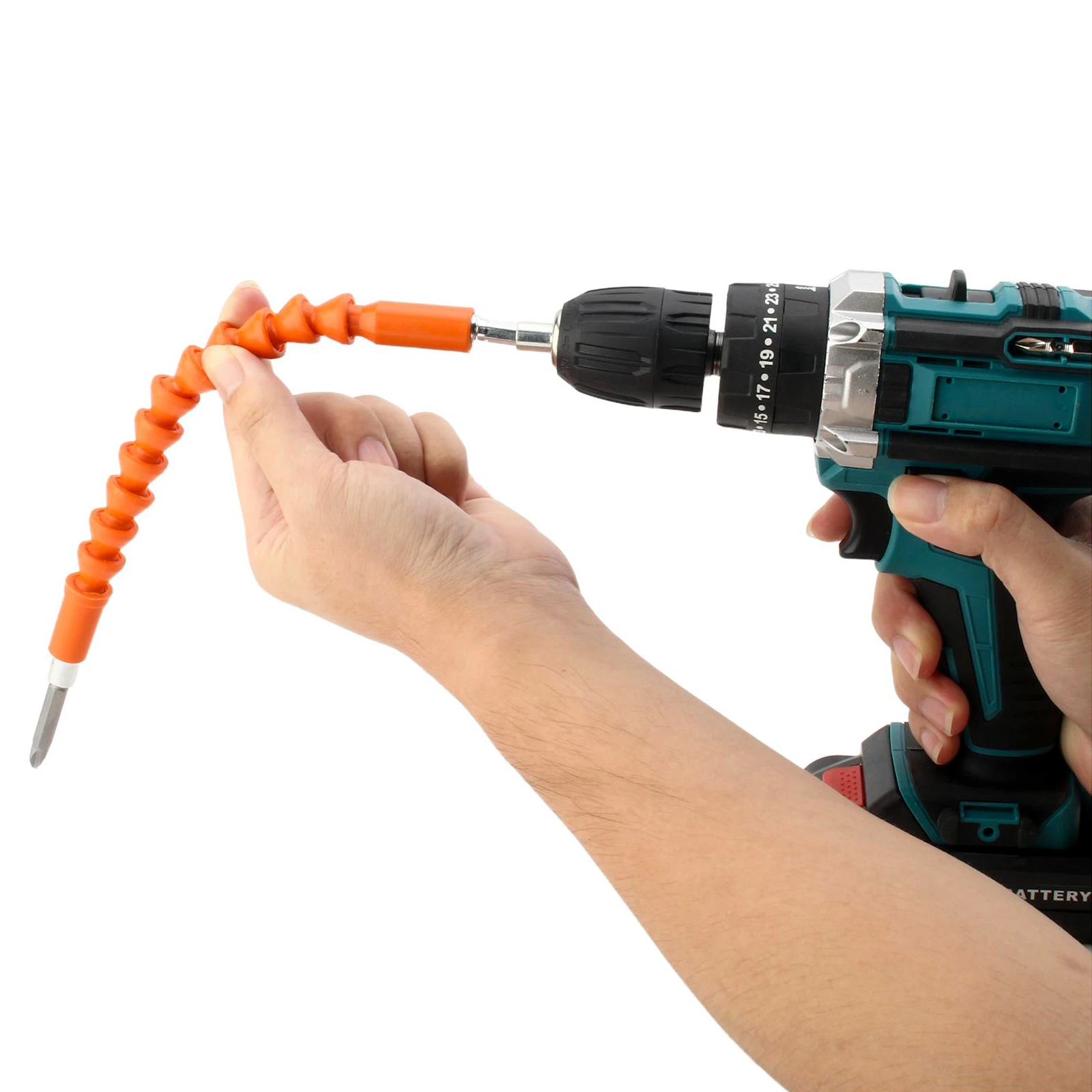 Akku-Schlagbohrschrauber, elektrischer Schraubendreher, wiederaufladbarer Handhammer, Elektrowerkzeug, 25 + 3 Drehmomentreiber, Li-Ionen-Akku – Detail 14