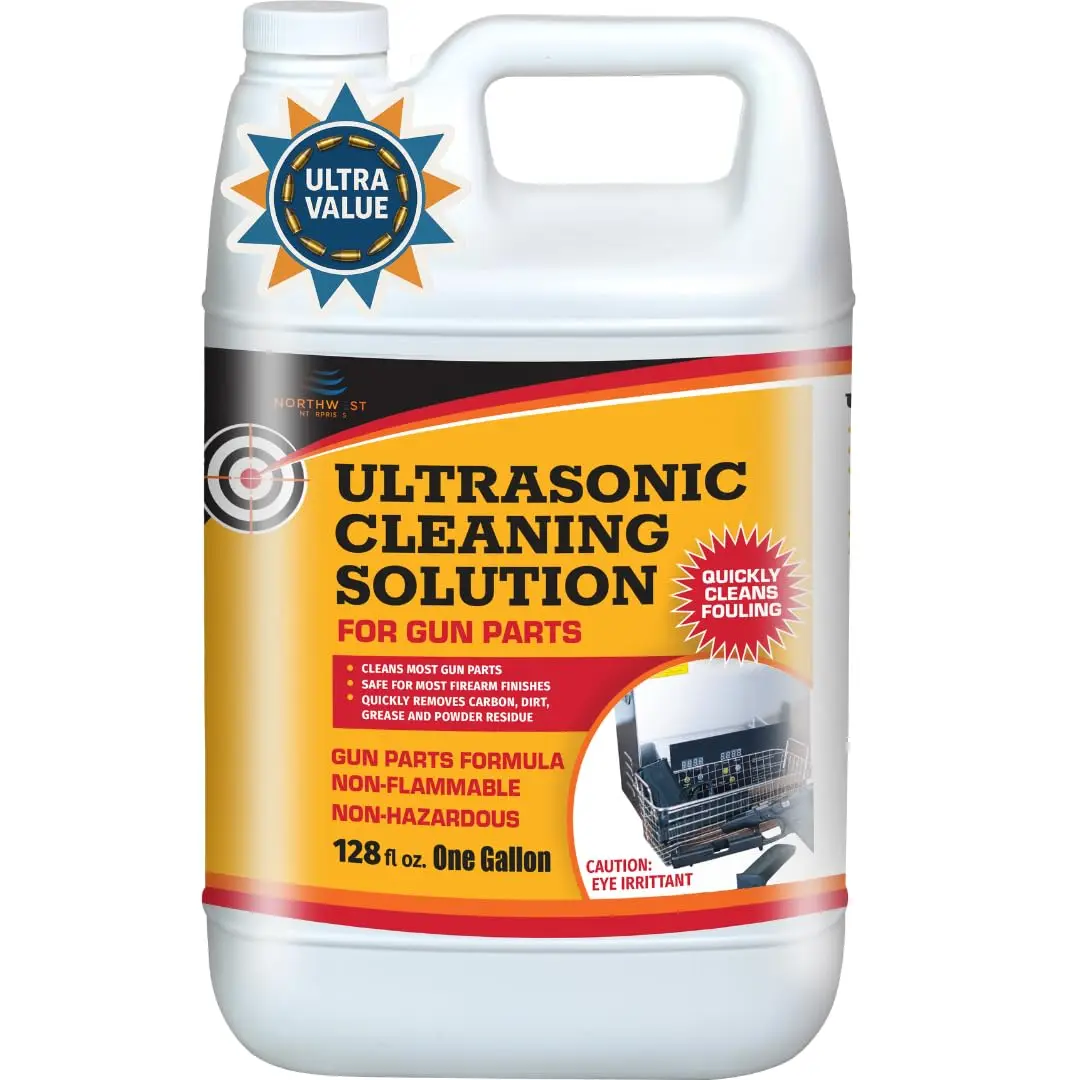 

Ultrasonic Gun Cleaner Solution for Gun Parts Cleaning, Concentrate (Gallon((128 Ounces))
