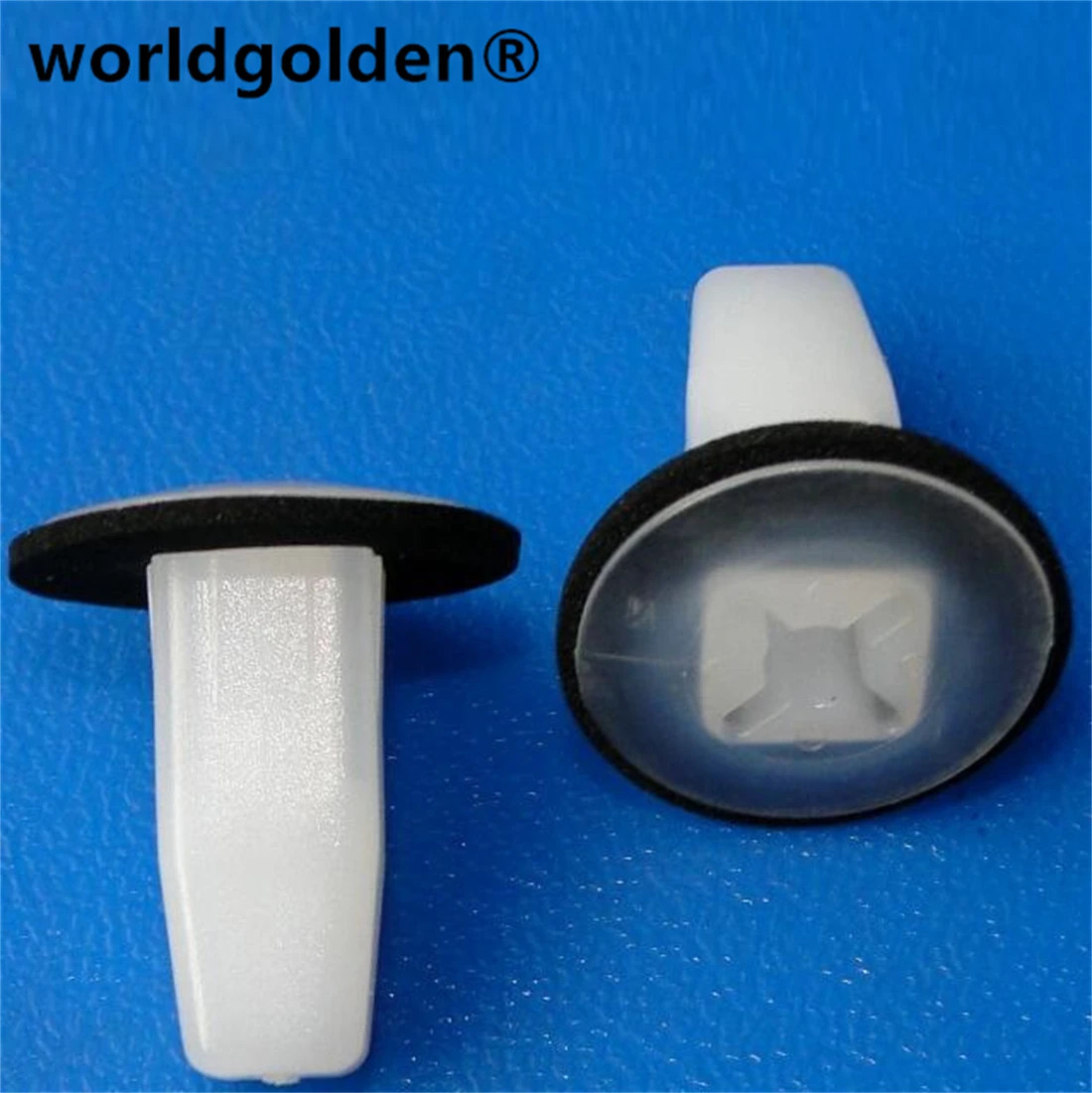 worldgolden 100pcs fasteners Nylon Original Front Bumper Retaining Grommet for Hyundai 86910-21010