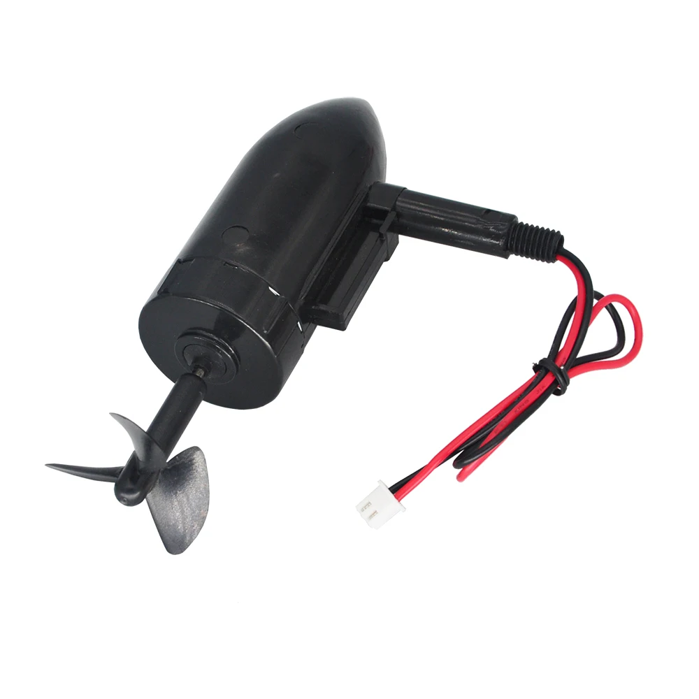 Propulsor submarino de 12V, Motor de 10000rpm, Propulsor impermeable de 13cm, hélice sumergida de 3 aspas para barco de cebo de pesca RC, 1 unidad