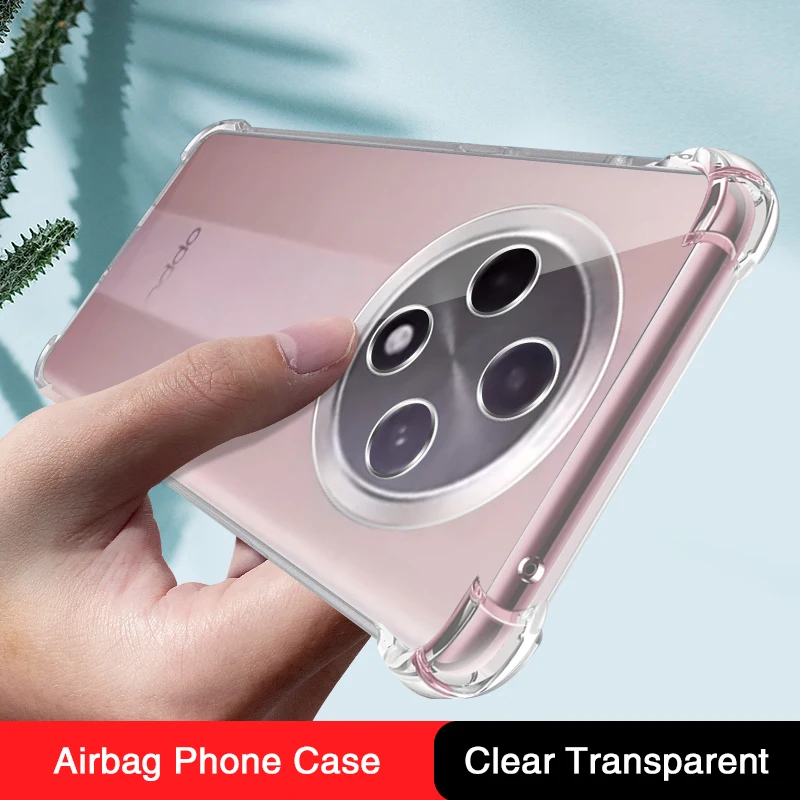 Airbag Soft Silicone Phone Case for OPPO A3 Pro A3Pro 5G PJY110 Transparent Original High Qualtiy TPU Back Cover Fundas Housing