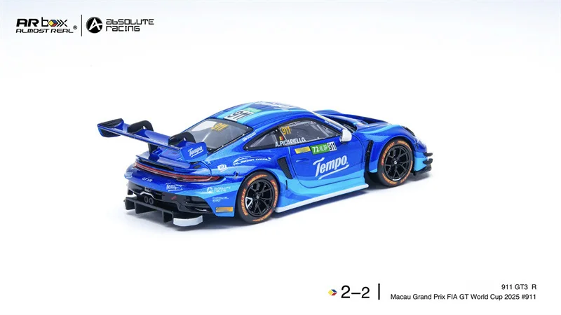 

AR Box 1:64 GT3 R Macau Grand Prix tempo Коллекционная модель автомобиля из сплава