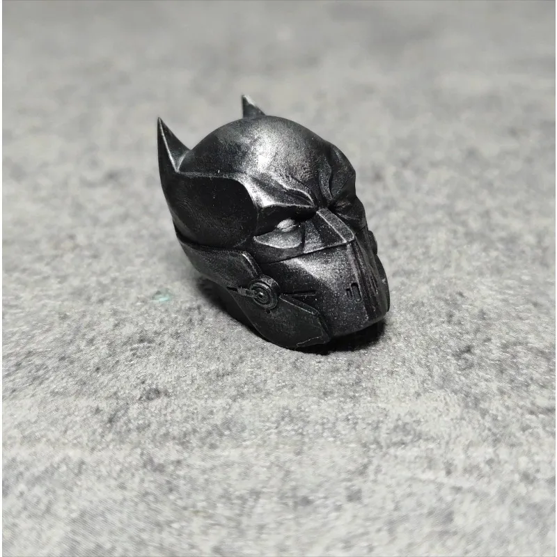 1/12 Scale Soldier Batman Helmet Head Carving Model Accessory for 6-inch Doll Mezco Shf Action Figures Accessory Ornaments view 4