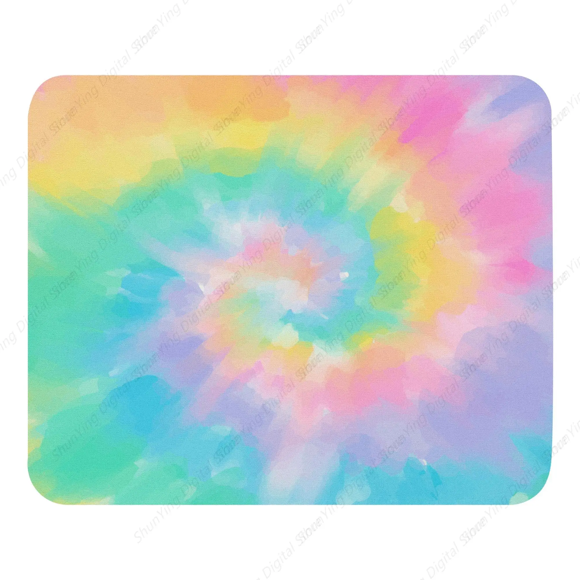 

Tie Dye Mouse Pads For Office Computers And Laptops Men's And Women's Gifts Non Slip Rubber Base Mouse Pads 25*30cm