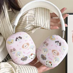 Cute dog ins puppy music love imd headset cover for apple airpodsmax airpod max earphone case headphone capa