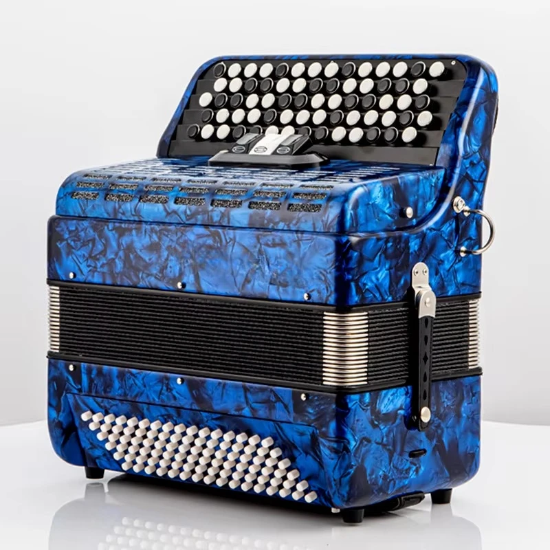 Diatonic Accordion for Beginners 96/60 Bass Wood Cross-Border 120 Bass Accordion for Children Adults