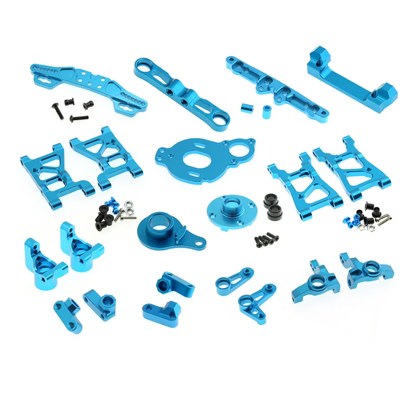 Kit di parti di aggiornamento in metallo blocco dello sterzo del braccio di sospensione per Tamiya XV01 XV-01 XV 01 1/10 accessori di ricambio per auto RC