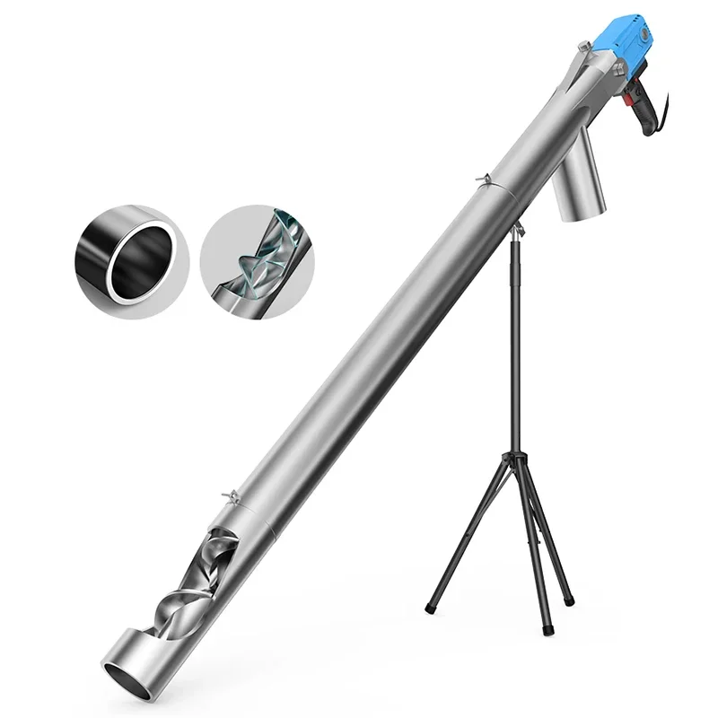 商業穀物吸引機高吸引トラック搭載飼料積載機ねじりスクリューコンベヤ