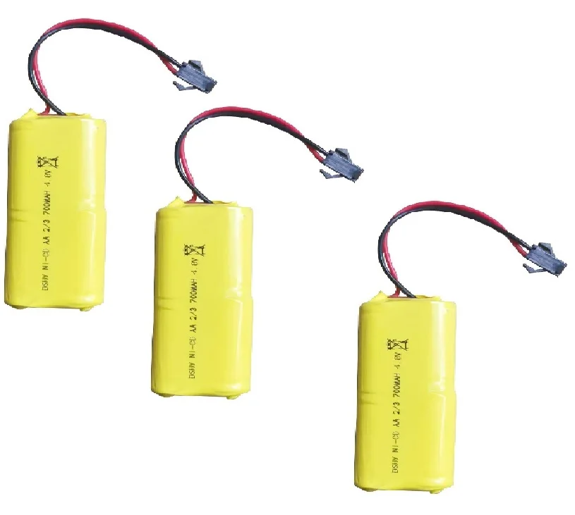 (Plugue sm) NI-CD 4.8v 700mah para brinquedos rc carros tanques robôs barcos armas 4*2/3aa 4.8v bateria recarregável