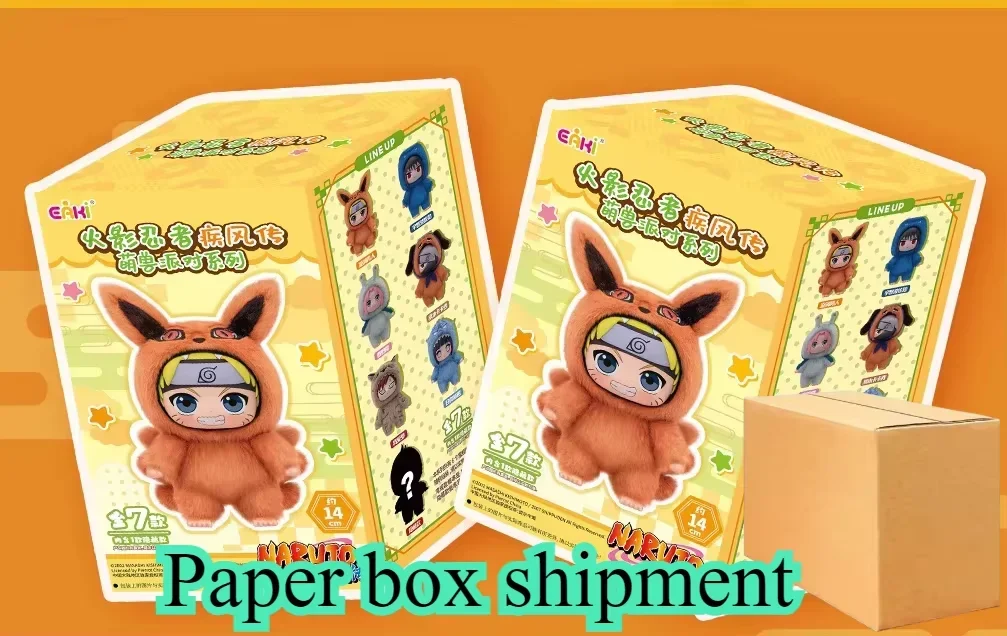 2026 New EAKI Naruto Blind box Shippuden Party Series Stuffed Plush Handmade Ornament Toy Collection Gift