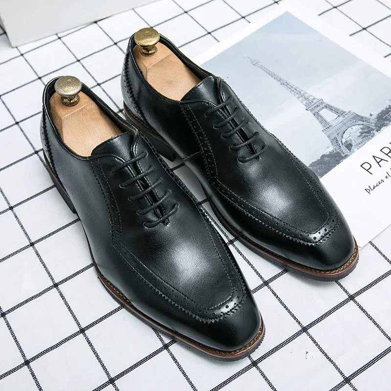 Britische Herren Echt leder Schuhe High-End Bankett Kleid Hochzeit Herren Konferenz Business Schuhe rot besohlte lässige kurze Stiefel