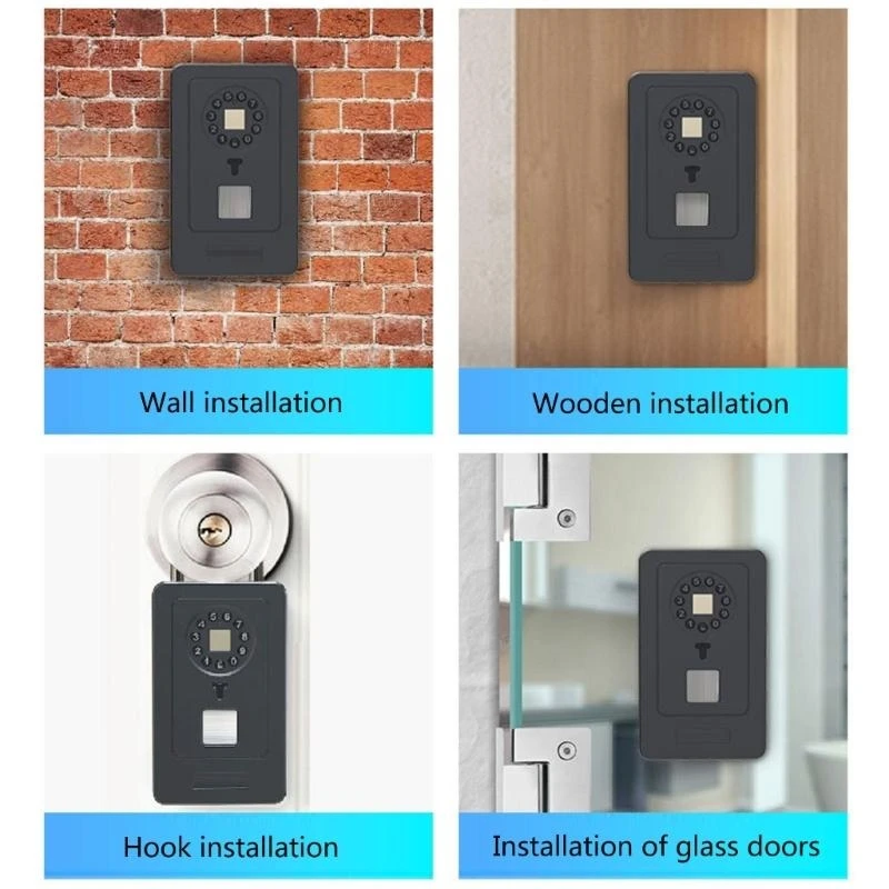 R1WD Wireless Holder Box Fingerprint Secure Storage Box Intelligent Box for Easy Access in Homes & Offices