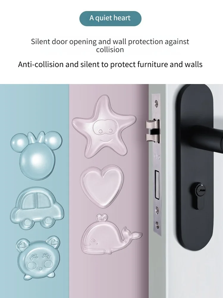 Anti Collision Sticker, Thickened Door Handle, Anti-collision Artifact, Wall Protector, Cabinet Door Anti-collision Strip