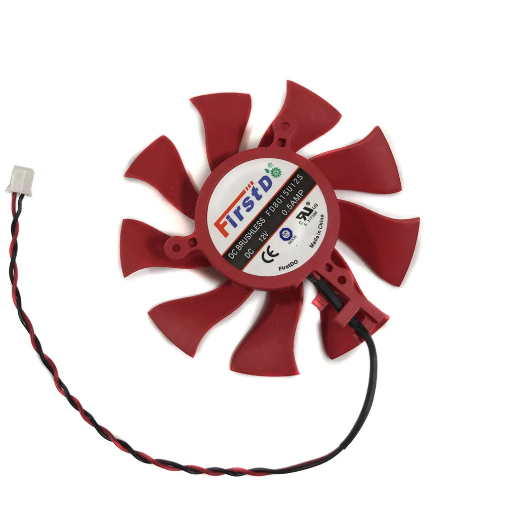 

Graphics Card Cooling Fan,VGA Cooler,75mm 2Wire 2Pin,FD8015H12S,FD8015U12S,For Sapphire HD4890 HD5770 HD5870 HD6770 HD6790