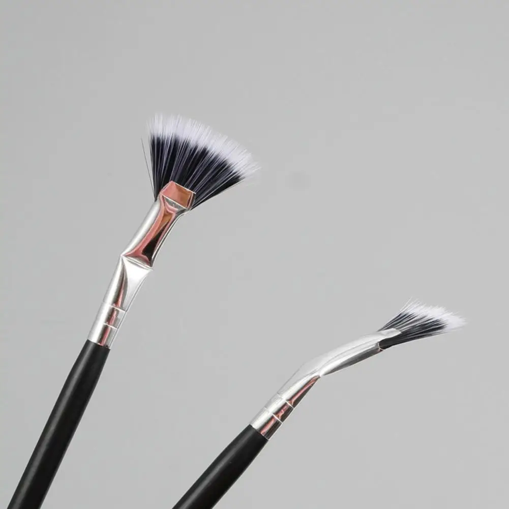 Mascara Fan Brushes para fácil de usar, melhorar os cílios inferiores, efeitos naturais elevados, fácil de usar, aplicação suave, 2pcs