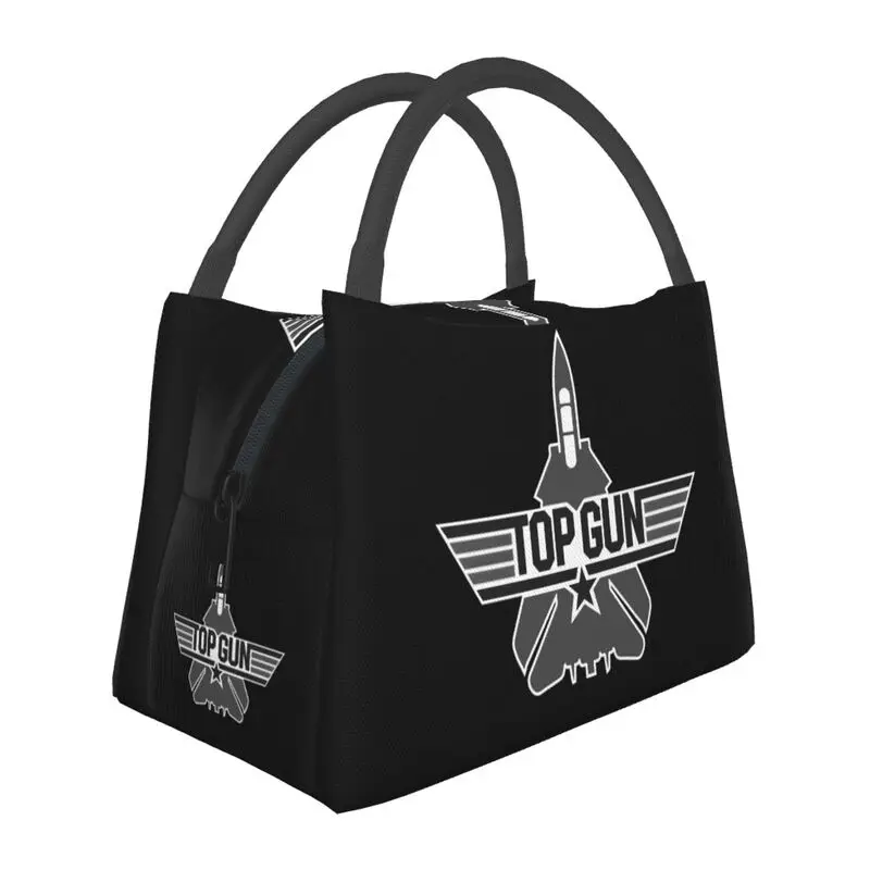 

Fighter Jets Top Gun Thermal Insulated Lunch Bag Women Maverick Film Lunch Container for Office Outdoor Storage Meal Food Box