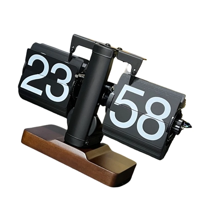 Orologio digitale vintage per girare le pagine, meccanico a batteria, per decorazioni domestiche 203C