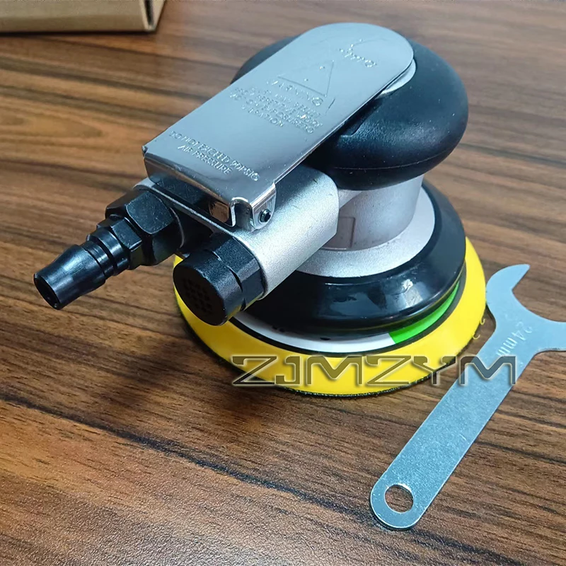 Random Orbital Sander Pneumatic Palm Sander with 5" Backing Plate, 12000RPM Power, for Wood, Composites, Metal, Car Body - view 4