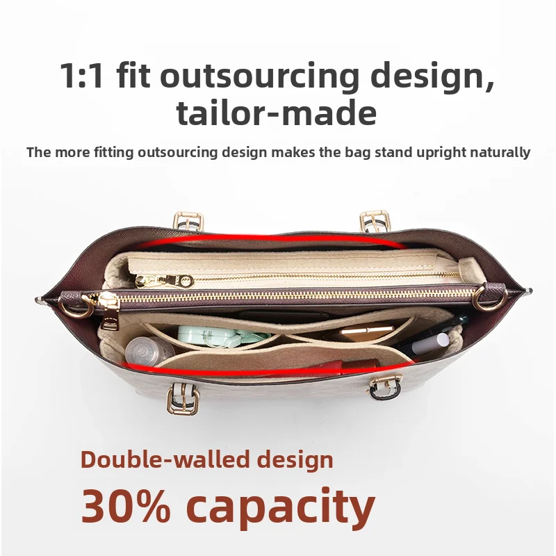 Сумка-органайзер, вставка для женской сумки Mollie 25, модная прочная сумка для хранения, внутренняя модификация, аксессуары для сумки