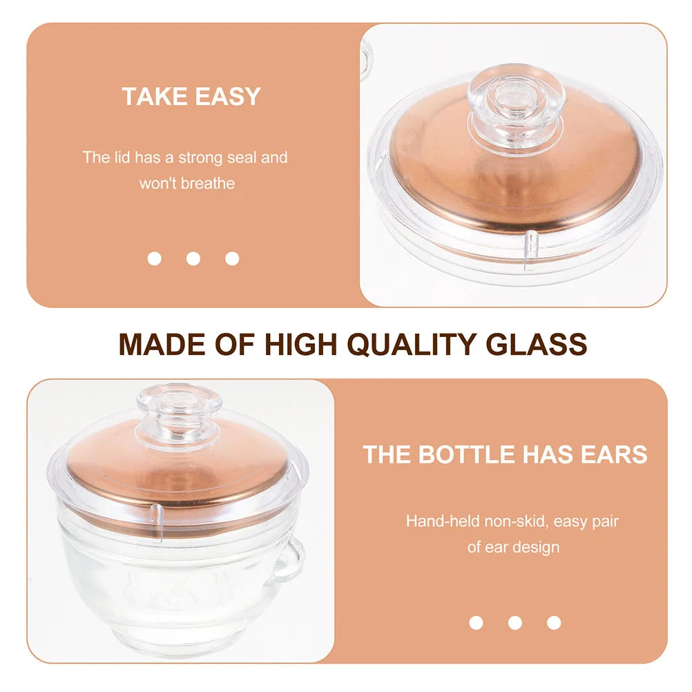 

6Pcs Household Glass Sealed Jars Transparent Storage Bottles Airtight Food Containers for Honey Beans Nuts Glass Jar