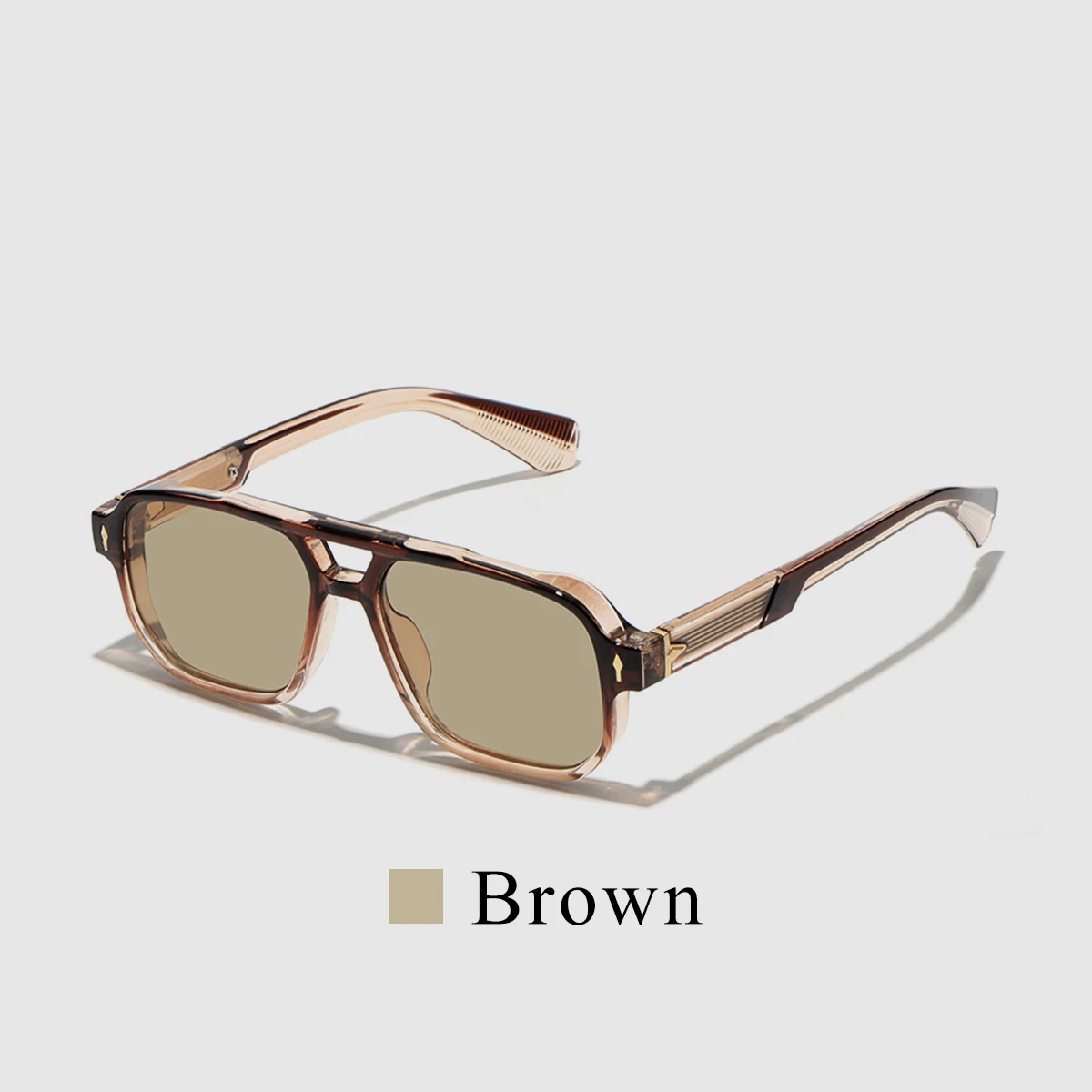 Retro 2026 Transparente Sonnenbrille für Herren und Damen, Luxusmarken-Designer, UV400-Schutz, Stylisch für Autofahren & Outdoor
