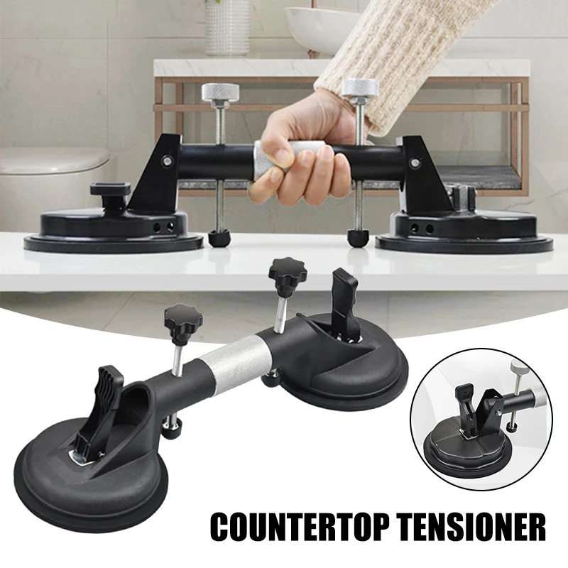 Adjustable Stone Seam Setter Professional Dual Vacuum Suction Cup Countertop Tensioner for Granite Stone Marble CLH@8