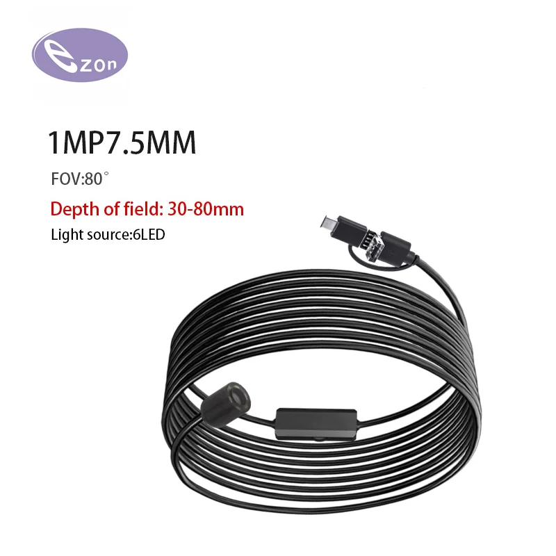 1mp-usb内視鏡-直径75mm-fov80-°-ip67防水-3-in-1-ソフトケーブル-工業用内視鏡-工業用パイプライン検査用
