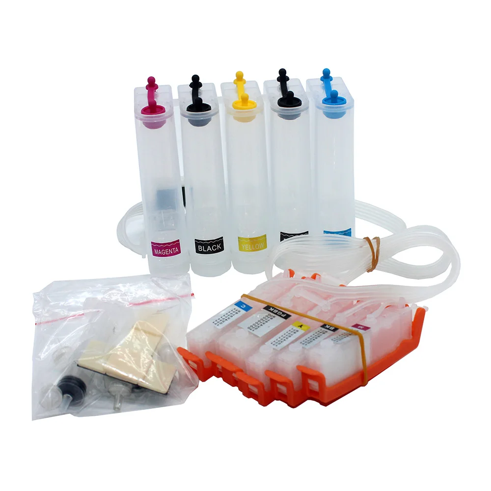 

5Color PGI-250 CLI-251 Ciss System for Canon PIXMA MG5420 MG6320 iP7220 MX722 MX922 MG5520 MG6420 MG7120 iX6820 MG6620 with ARC