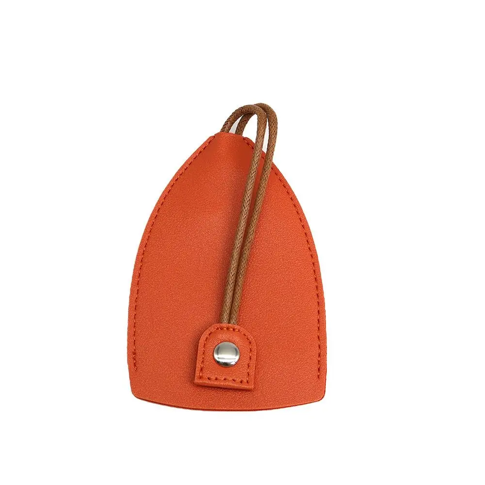 PU Leather Pull Out Keychain Pouch Waterproof Solid Color PU Key Wallets Key Organizer Key Bag Housekeepers Key Holder Men