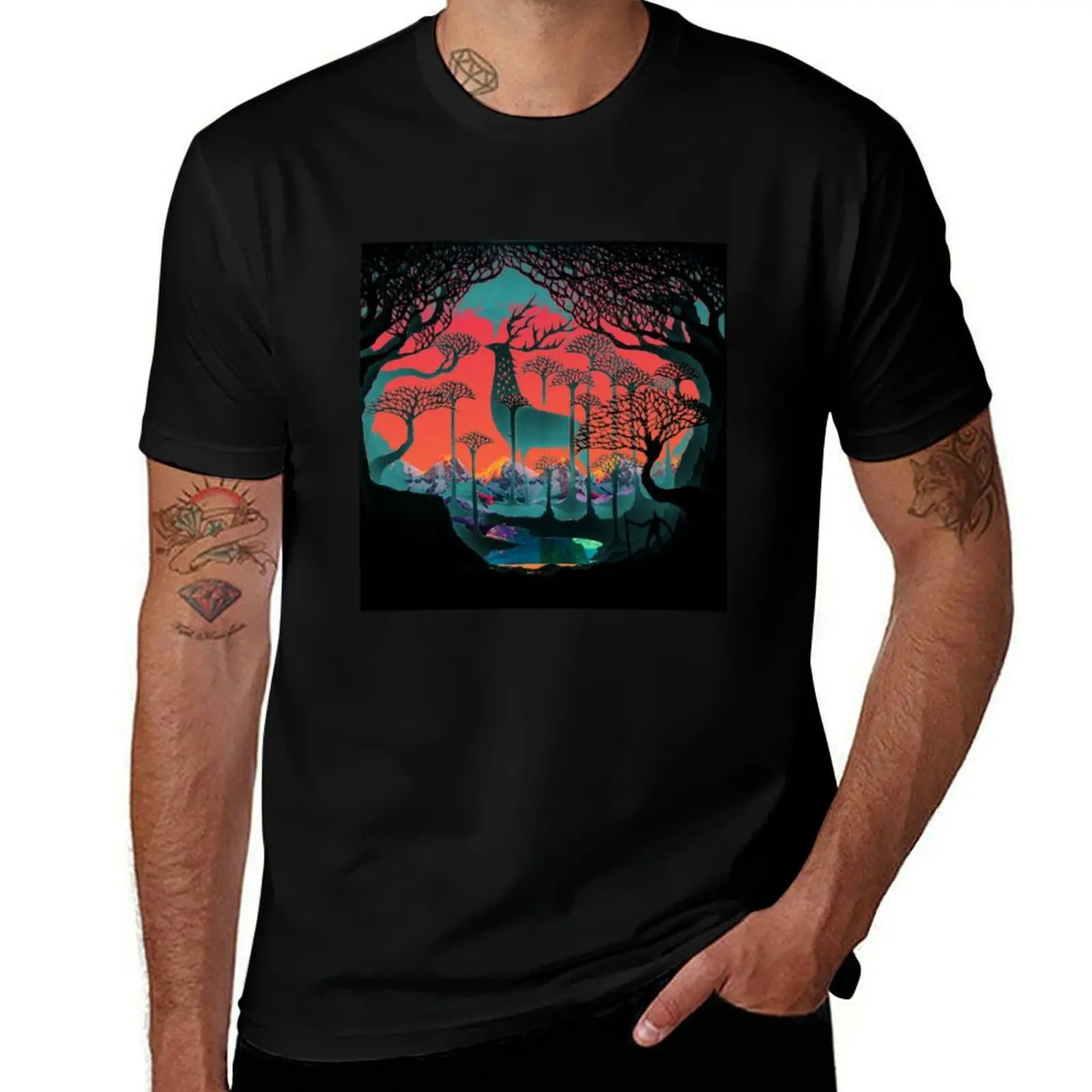 Forest Spirit - Woodland T-Shirt Fitness Training Breathable Tee T-Shirt