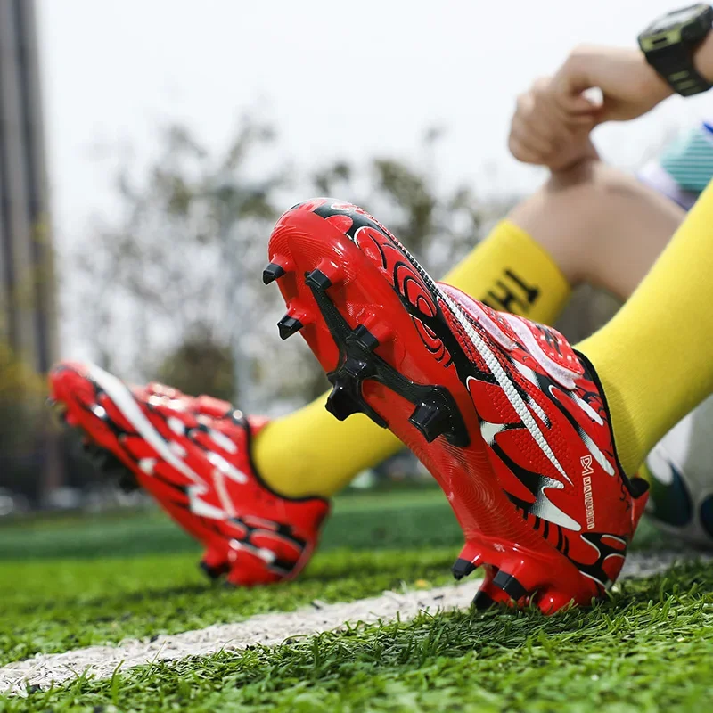 

Children Soccer Shoes Men Soccer Cleats Sneakers Futsal Football ShoesNon-Slip Football Shoes for Men FootballDurable Shoes