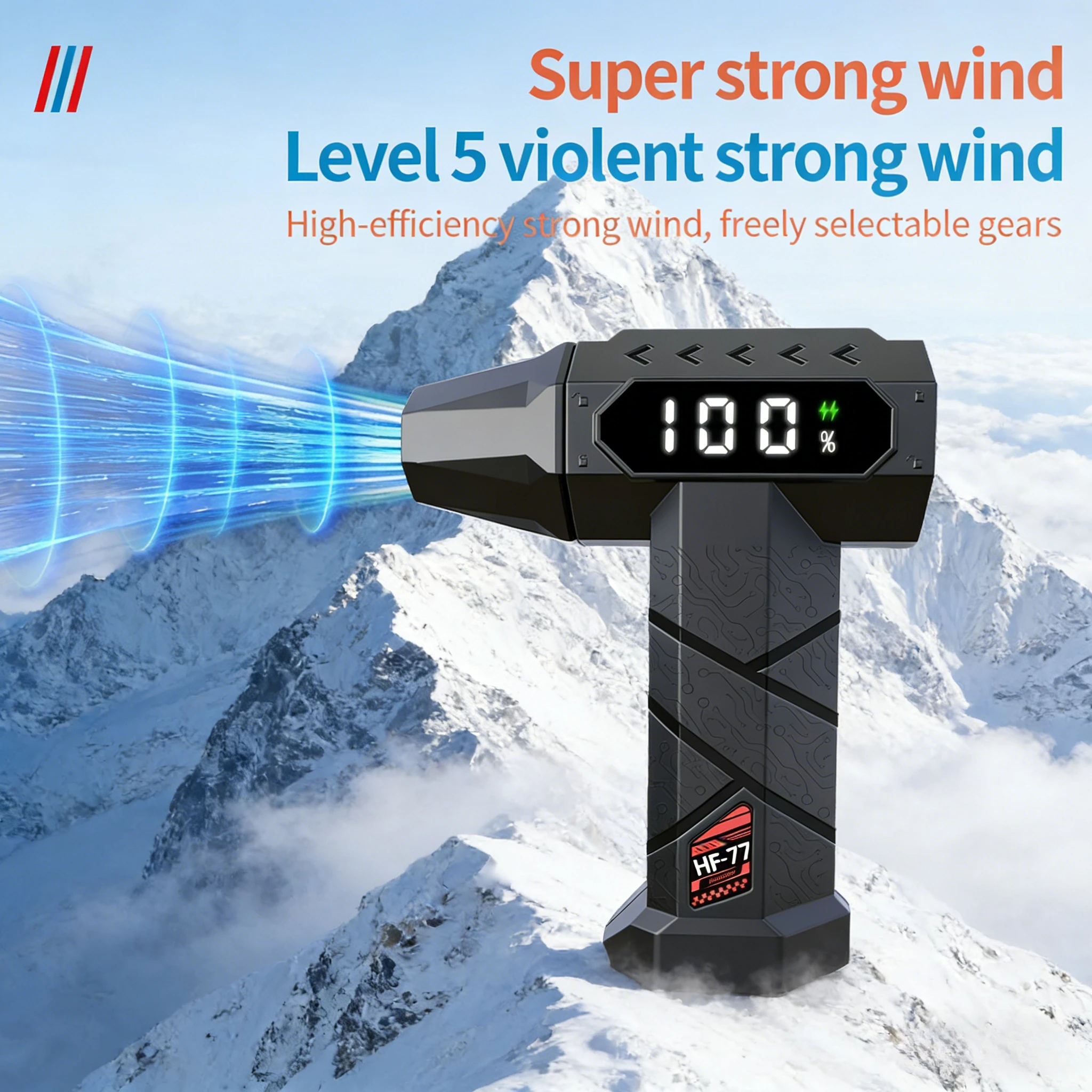 

F2 Turbo Jet Blower 90000RPM Powerful Air Blower Brushless Motor Turbo Fan Wind Speed 68m/s 10000mAh strong breeze