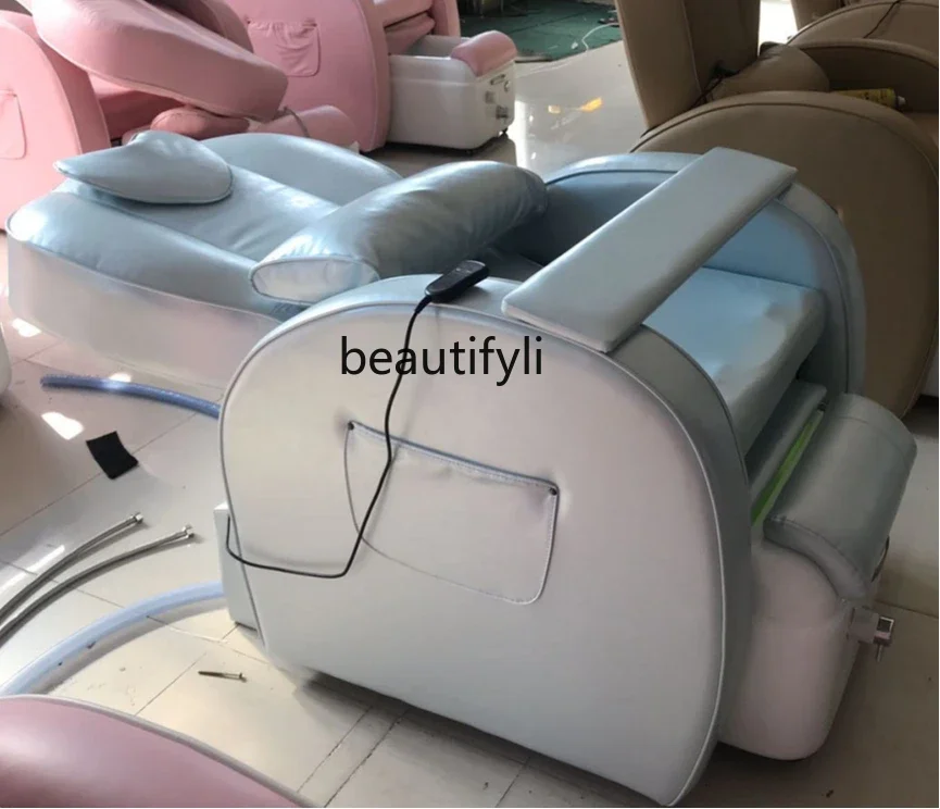 Electric manicure sofa chair reclining beauty experience chair, manicure and eyelashes, massage bed multi-functional recliner