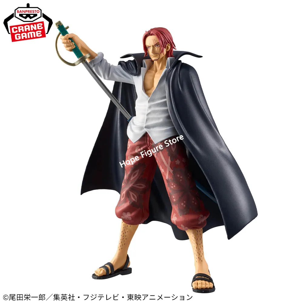 In Stock Original BANPRESTO DXF THE GRANDLINE SERIES One Piece Shanks Figure Anime Model Genuine Boxed Toy