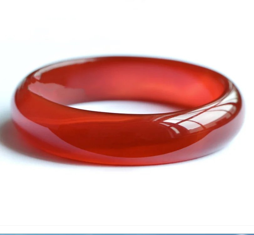 

Natural Red Agate Ice Seed Chalcedony Bracelet Narrow Strip Exquisite Jade Stone Bangle Gift Highquality Jewellery Accessories