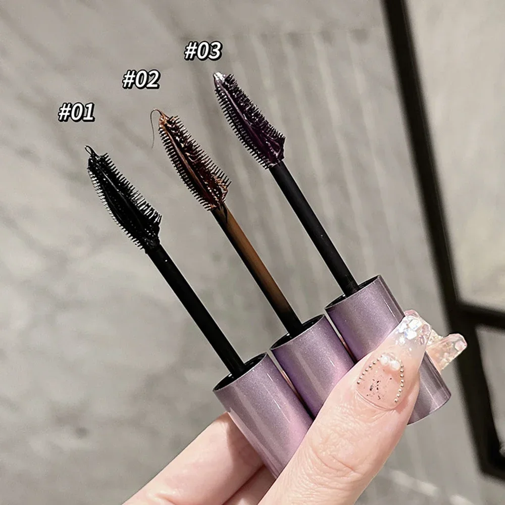 Silk Fiber Matte Lashes Mascara Waterproof Black Brown Purple Thick Eye Lashes Extension Curling Mascara Eyes Makeup Cosmetics