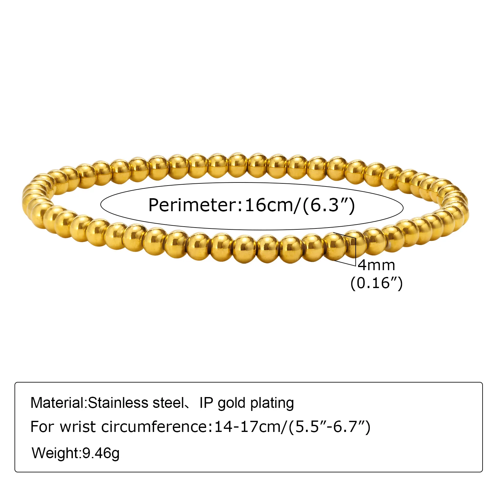 Anlaufbeständiges Edelstahl-Armband, vergoldet, stapelbar für Damen, dünnes Fischgrätenketten-Armband, wasserdichter Schmuck, Geschenk
