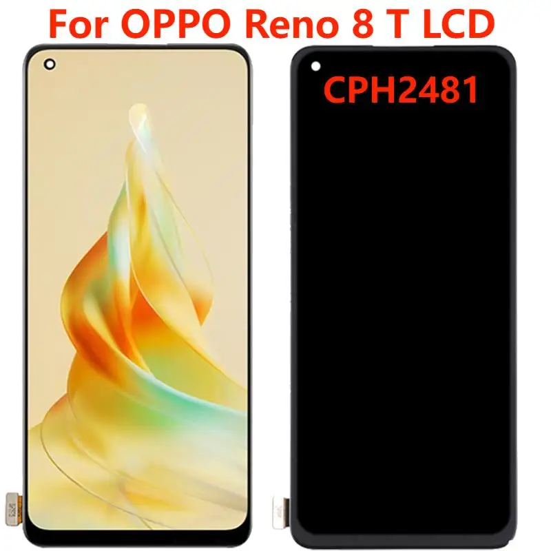 

6.43" Original/TFT For OPPO Reno8 T CPH2481 LCD Display With Frame Touch Panel Screen Digitizer Assembly Replacement Accessory