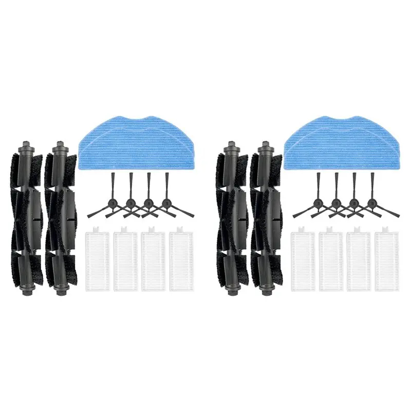 

ABLD 24PCS For EZVIZ RE4 / RE4 Plus / RE5 / RE5 Plus Robot Vacuum Cleaner Main Side Brush Filter Mop Cloth Replaceable Parts