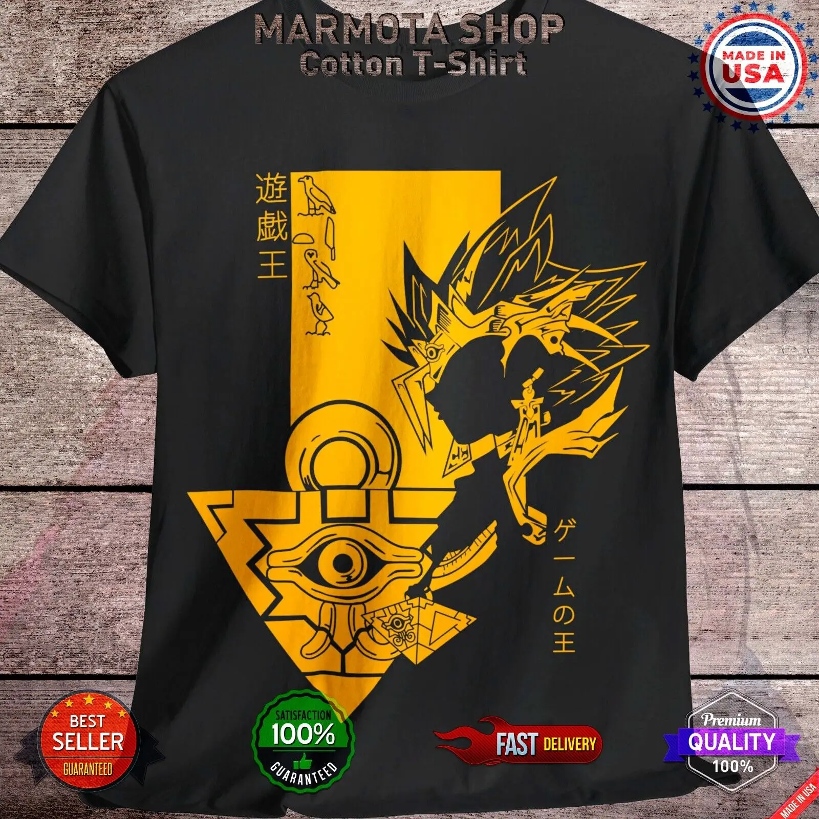 

Atem Yami Yugi Yu-Gi-Oh T-Shirt Anime Soft Tee Shirt Muto All Sizes Unisex Gift