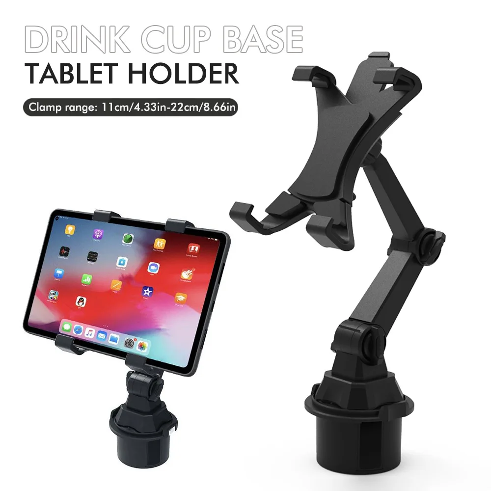 

Cup Holder Phone Tablet Mount For Car 360° Rotatable Adjustable Arm For Universal Fit SUV/Truck Stable&Anti-Shake