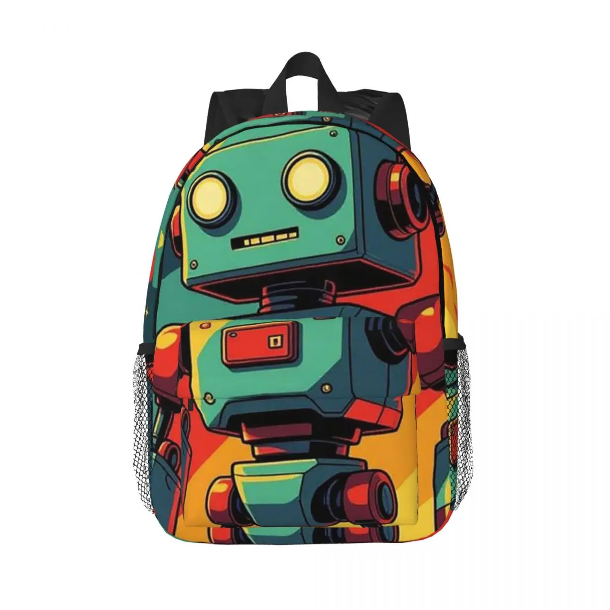

Colorful Robot And Mechanical Element Backpack Daypack Large Capacity Boys Girls BookBag Shoulder Bags for Men Women School Bag