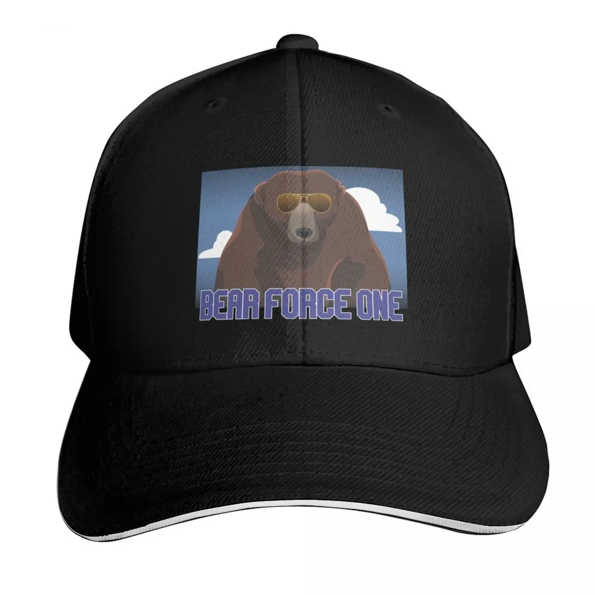 Bear Force One Baseball Cap Curved Brim Classic Fit Low Profile Unstructured Unisex for Men Women