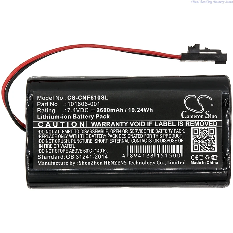 

Cameron Sino 7.4V 2600mAh/3400mAh battery 101606-001 for ComSonics QAM Sniffer, 101610-DF +TOOL