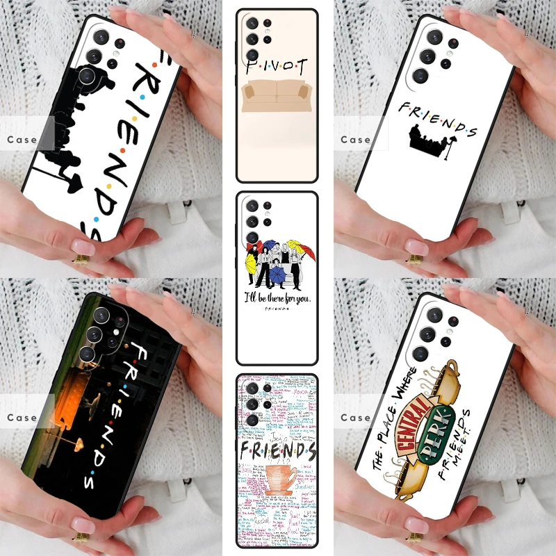 Friends TV Show Central Perk TPU Phone Case for Samsung Galaxy S26 S25 S24 S23 S22 S21 S20 Note10 Plus FE Ultra Cover
