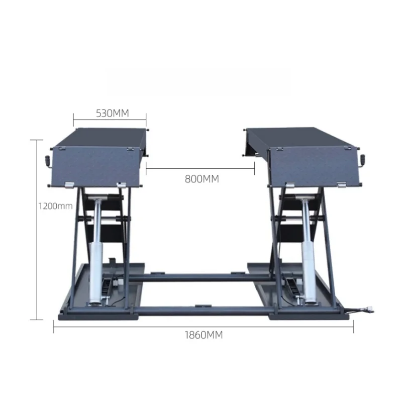 Автомобильный подъемник Автомобильное подъемное оборудование Ножничный подъемник 4T 1,2 м
